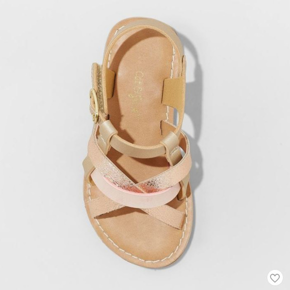 Toddler Girls' Elsa Strappy Sandals - Cat & Jack™ - Picture 4 of 4